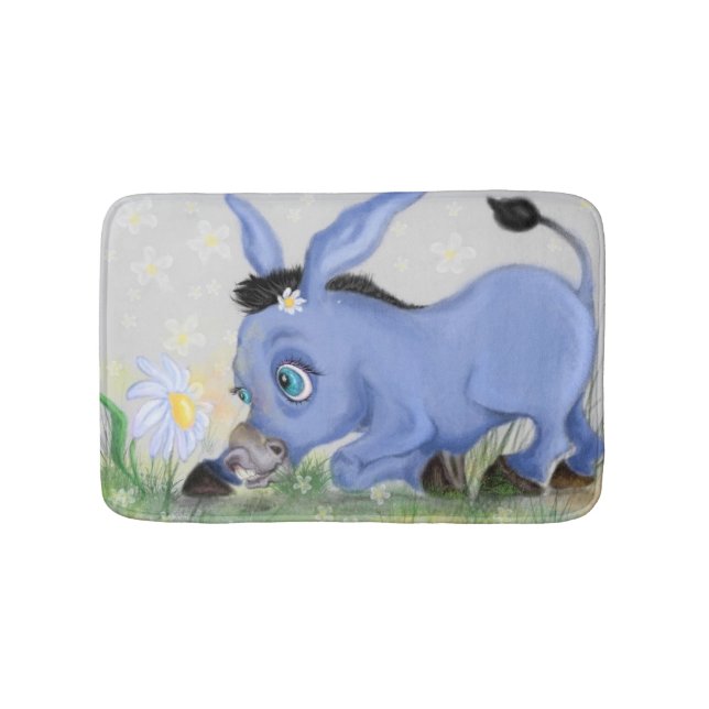Donkey and Daisy Bath Mat (Front)