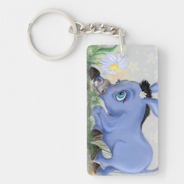 Donkey and Daisy Keychain (Front)
