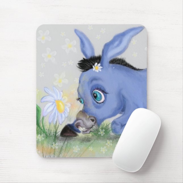 Donkey and Daisy Mouse Pad (With Mouse)
