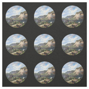 Donkey And Sheep Fabric