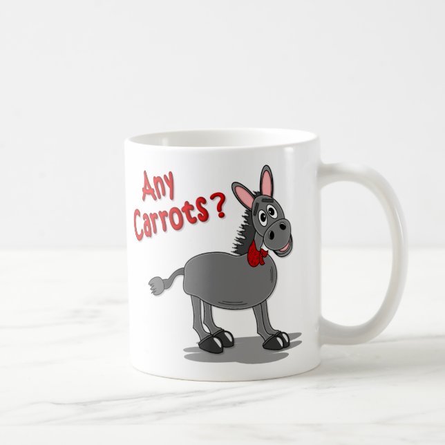 Donkey asking for Carrots Coffee Mug (Right)