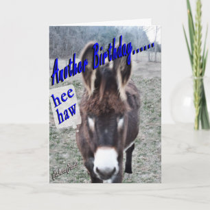 Donkey Birthday-customize it Card