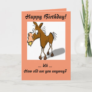 Donkey Birthday Greetings Card