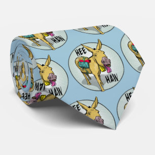 Donkey Braying HEE HAW Tie