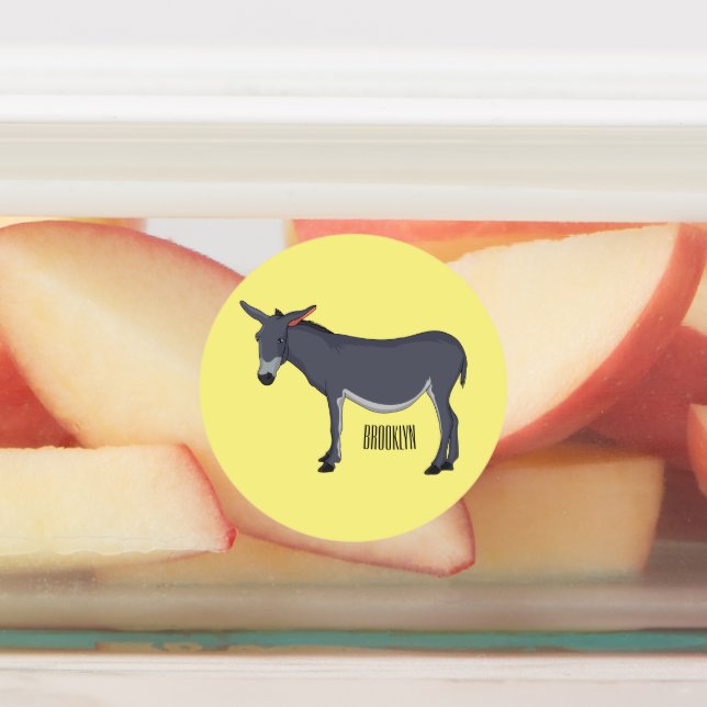 Donkey cartoon illustration  (Affixed)