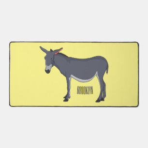 Donkey cartoon illustration desk mat