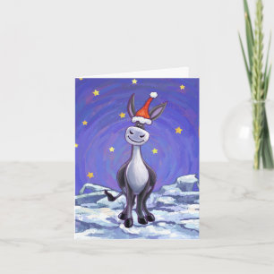 Donkey Christmas Holiday Card