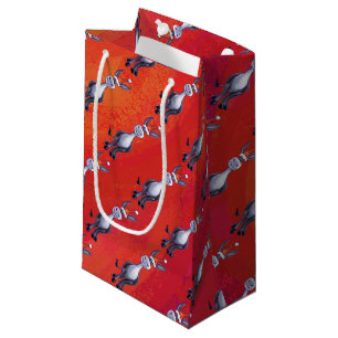 Donkey Christmas Small Gift Bag