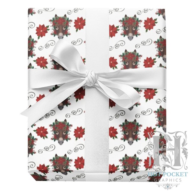 Donkey Christmas Wrapping Paper  (Creator Uploaded)