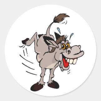 Donkey Classic Round Sticker