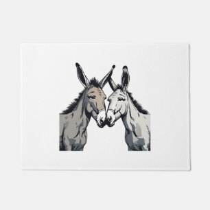Donkey Couple Doormat