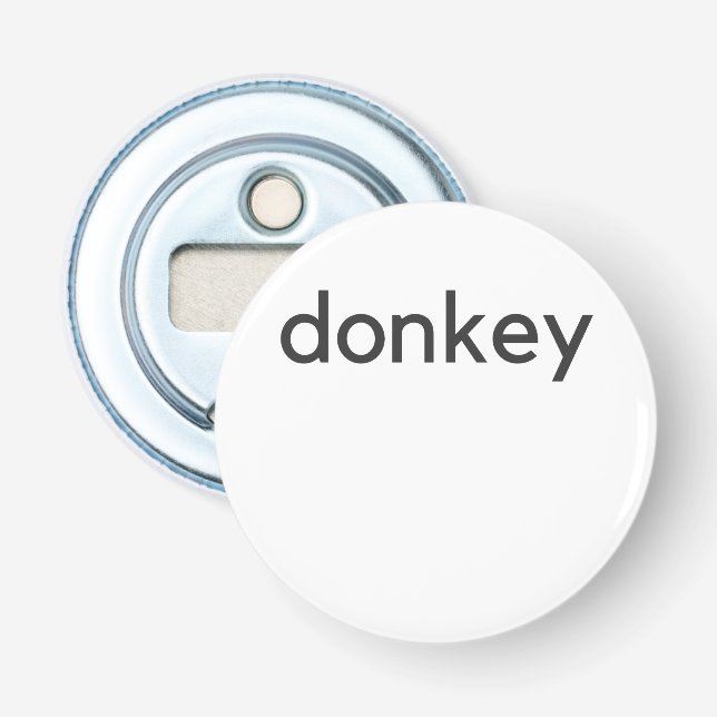 donkey dark bottle opener (Front)