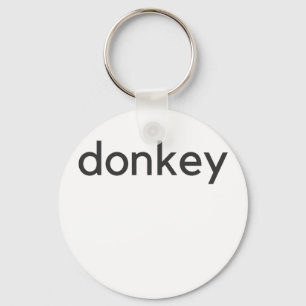 donkey dark keychain