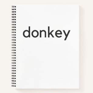 donkey dark notebook