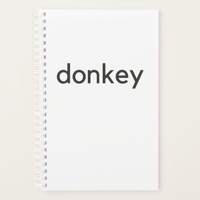 donkey dark planner (Front)