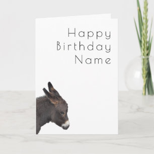 Donkey Deco Birthday Card