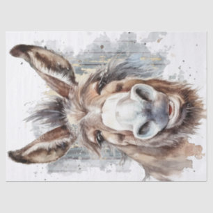 Donkey Decoupage Tissue Paper