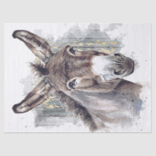 Donkey Decoupage Tissue Paper