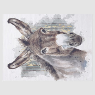 Donkey Decoupage Tissue Paper