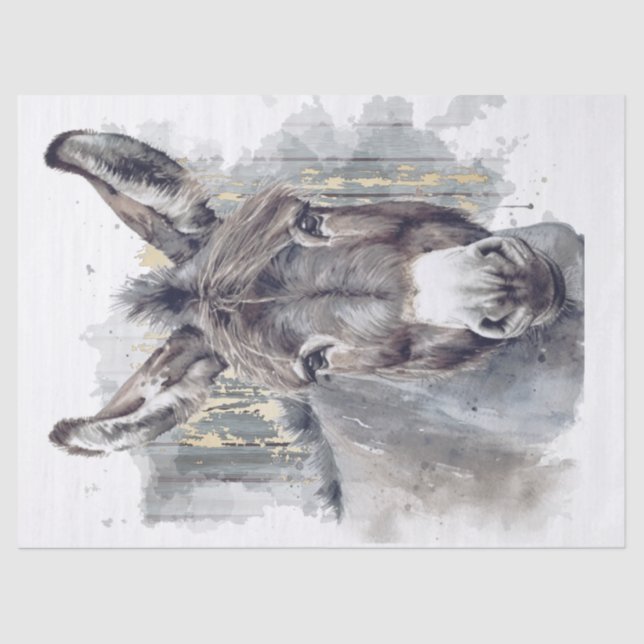 Donkey Decoupage Tissue Paper (Front)