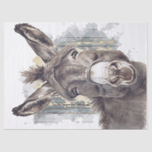Donkey Decoupage Tissue Paper