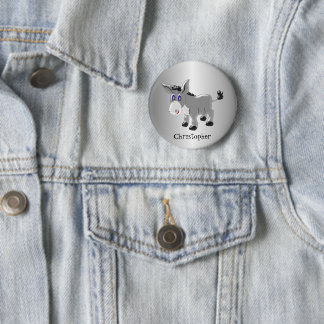 Donkey Design 2 Inch Round Button
