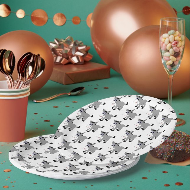 Donkey Design Paper Plate (Multi)