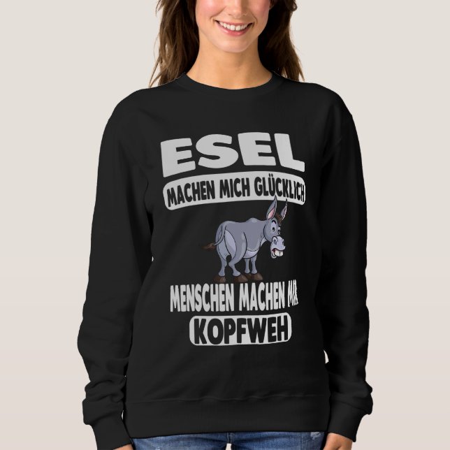 Donkey Farm Donkey Holder Stable Elf Sweatshirt (Front)