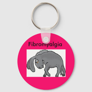 donkey, Fibromyalgia Keychain