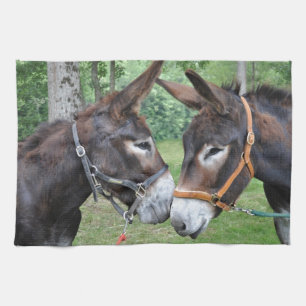 Donkey friends kitchen towel