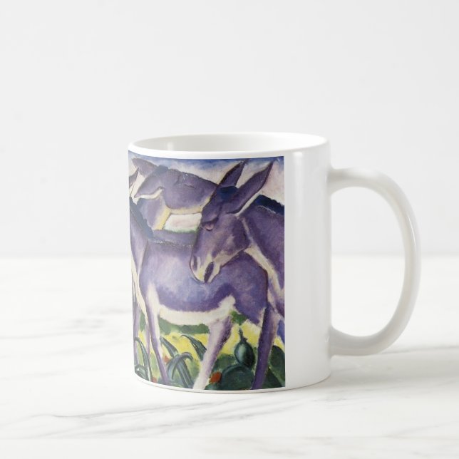 Donkey Frieze by Franz Marc Coffee Mug (Right)