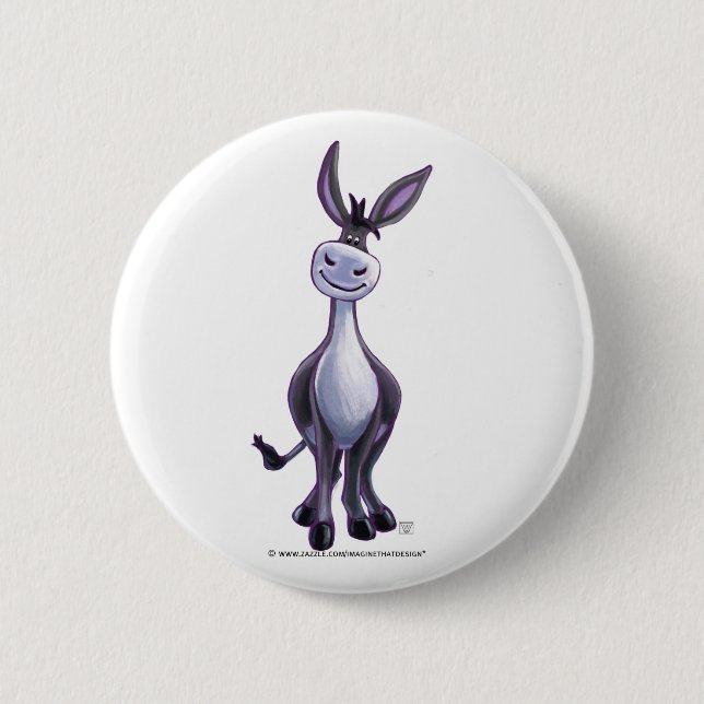 Donkey Gifts & Accessories 2 Inch Round Button (Front)