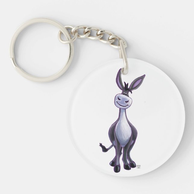 Donkey Gifts & Accessories Keychain (Front)