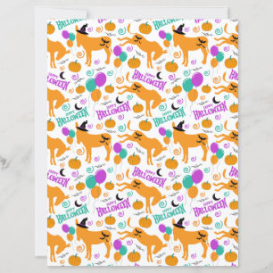 Donkey Halloween Scrapbook Paper