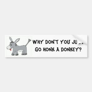 Donkey Honk Bumper Sticker