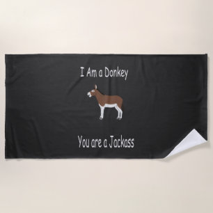 Donkey Humour Beach Towel
