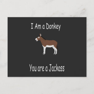 Donkey Humour Postcard