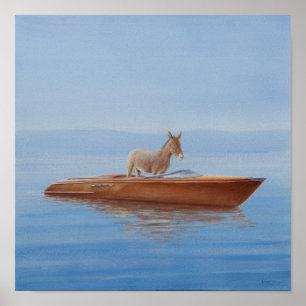 Donkey in a Riva 2010 Poster