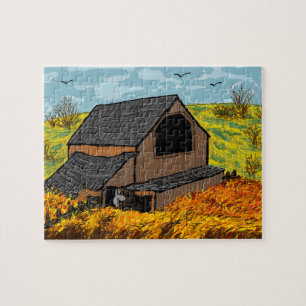 donkey in barn jigsaw puzzle