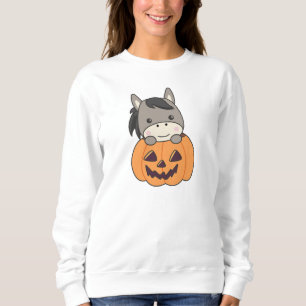 Donkey In Pumpkin Sweet Donkey Happy Halloween Sweatshirt