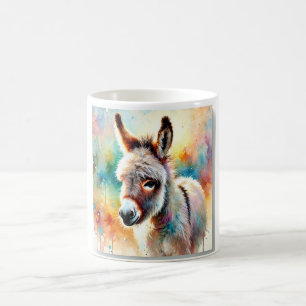 Donkey in the Morning Light 300824AREF133 - Waterc Coffee Mug