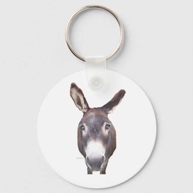 Donkey In Your Face Keychain (Front)