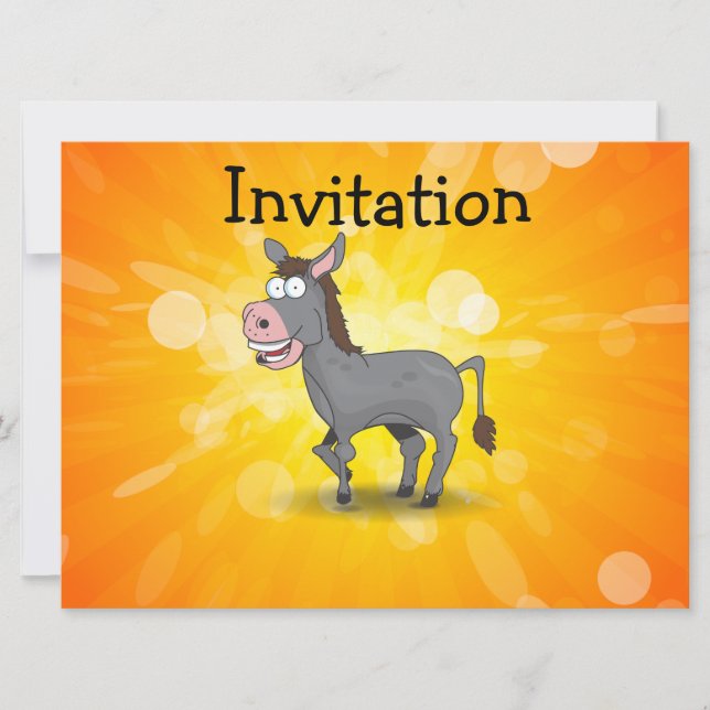 Donkey Invitation (Front)