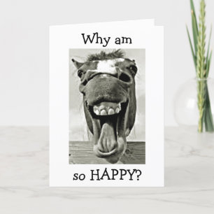 DONKEY IS "HAPPY" THAT "U R MY MOM" MOTHER'S DAY CARD