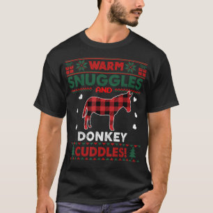 Donkey Lover Christmas Xmas Donkey Christmas Ugly T-Shirt