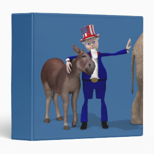 Donkey Lover Uncle Sam Binder