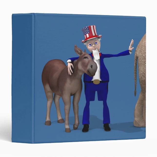 Donkey Lover Uncle Sam Binder (Front/Spine)