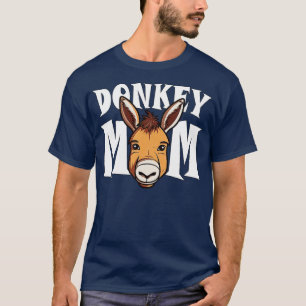 Donkey Mom Cute Farm Animals Donkey Mother Womens T-Shirt