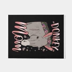 Donkey Mom   Gift For Owner Donkey Mom Doormat