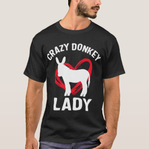 Donkey Mom Shirt Crazy Donkey Lady Funny Animal